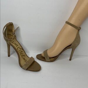 SAM EDELMAN Nude Suede Sandals Sz 9